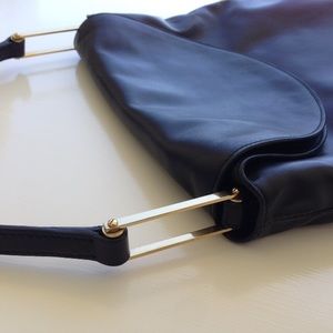 Jil Sander NWOT black leather hobo bag