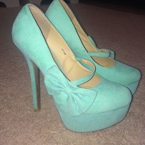 Teal Charlotte Russe heels
