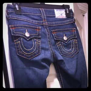True religion dark blue jeans
