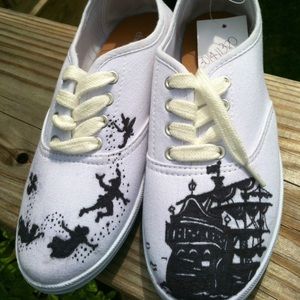 Hand painted custom toms and vans