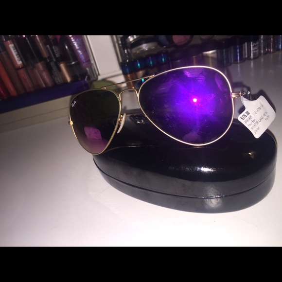 pink flash lense rayban