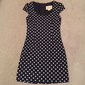 Polka-dot Cap Sleeve Dress