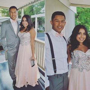 Light pink Sheri hill prom dress