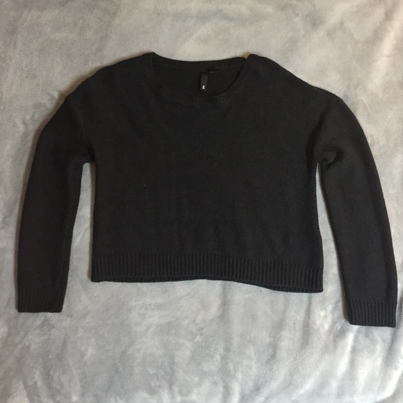 Cropped Black Sweater