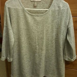 Forever 21 boxy gray top