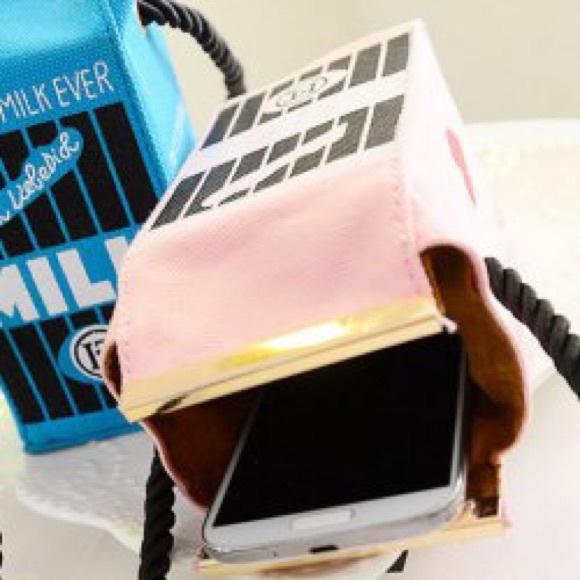 Cute Pink Milk Box Crossbody Bag - Picture 3 of 4