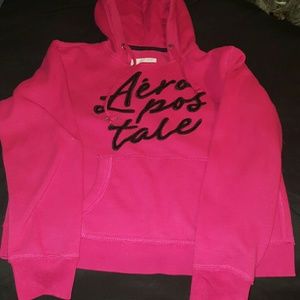 Aeropostale hoodie woth black sequin words