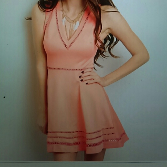 Pretty in Peach Sleeveless Dress - Picture 1 of 1