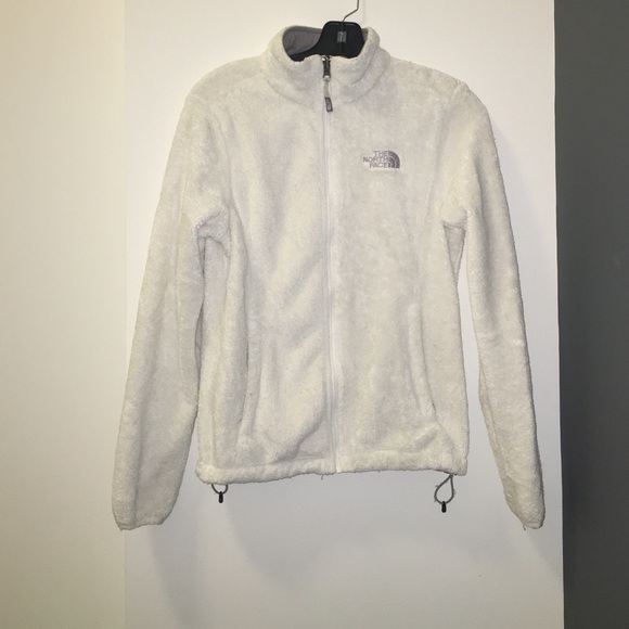 White Fuzzy NorthFace