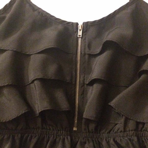 Zip Down Black Dress - Picture 2 of 2