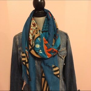 Large wrap, shawl, scarf