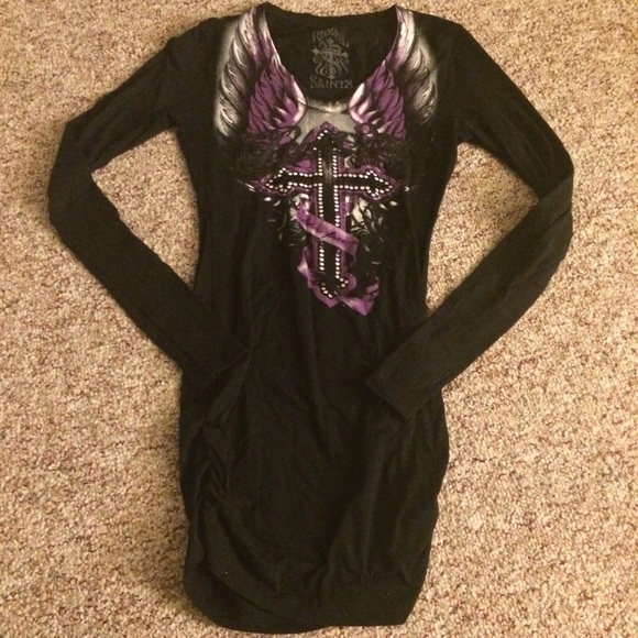 Wings and Cross Shirt Dress