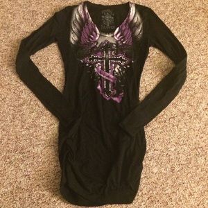 Wings and Cross Shirt Dress