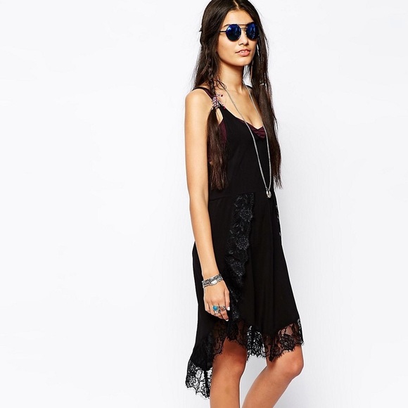 Free People Eyelashes lace slip dress - Picture 2 of 4