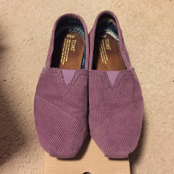 Purple Suede Toms