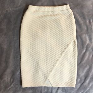 Cream Midi Skirt