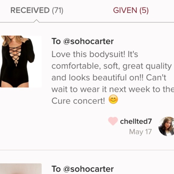 HP π Lace-Up Black Bodysuit - Picture 3 of 3