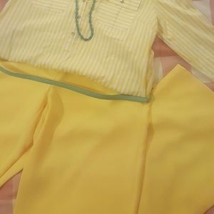 Yellow Flare Pants