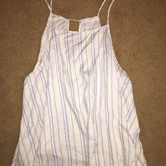 Flowy white tank