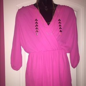 Dainty Hooligan Pink Romper