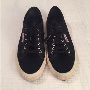 Black canvas Supegra sneakers