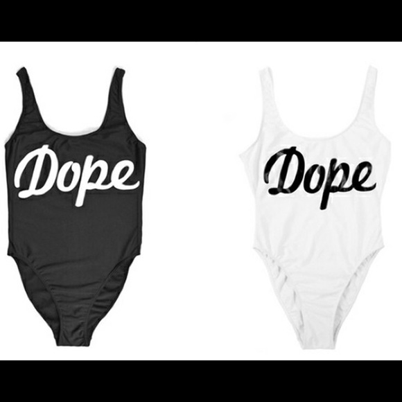 Dope print swimsuit/bodysuit. Brand new S/M/L