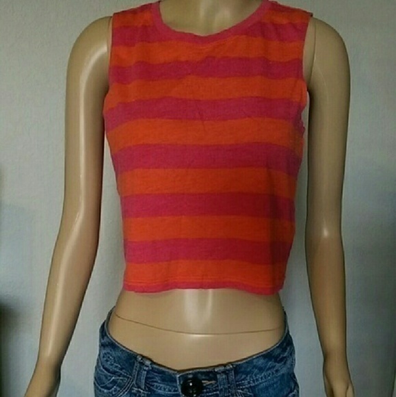 Striped crop top