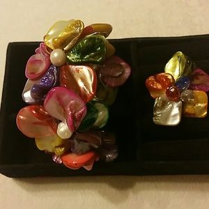 FASHION JEWELRY BRACELET AND RING SET