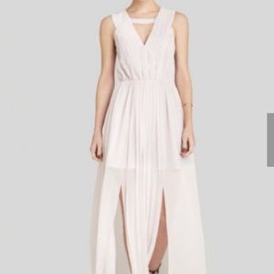 🆕 BCBG Light pink long slit dress