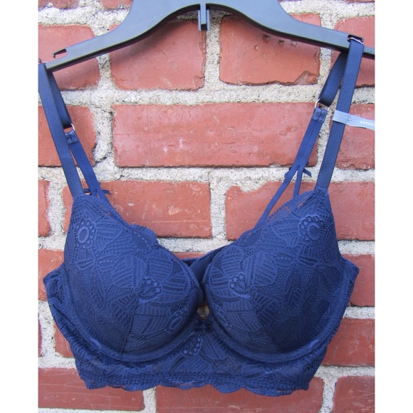 38B navy blue lace "Brooke" bra from Aerie