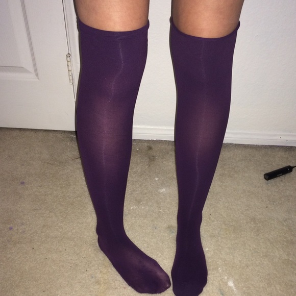 Purple Knee Highs