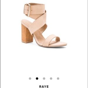 Nude strap heel
