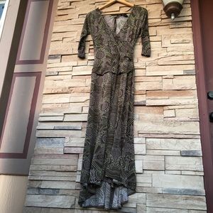 BCBG Maxazria boho maxi dress, size S
