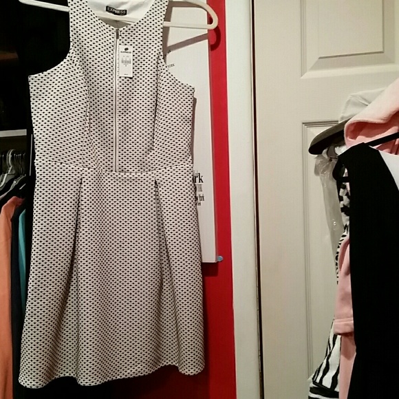 Brand new beige and black dress