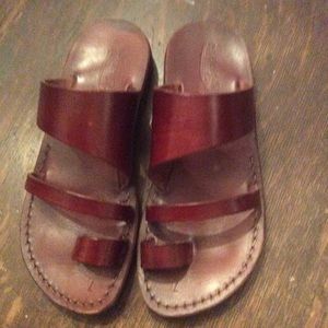 Brown sandals handmade