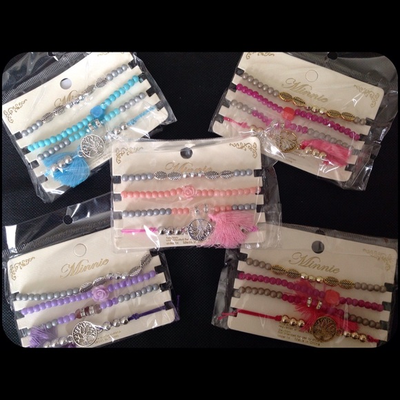 Boho Beaded & Tassel Bracelet Sets