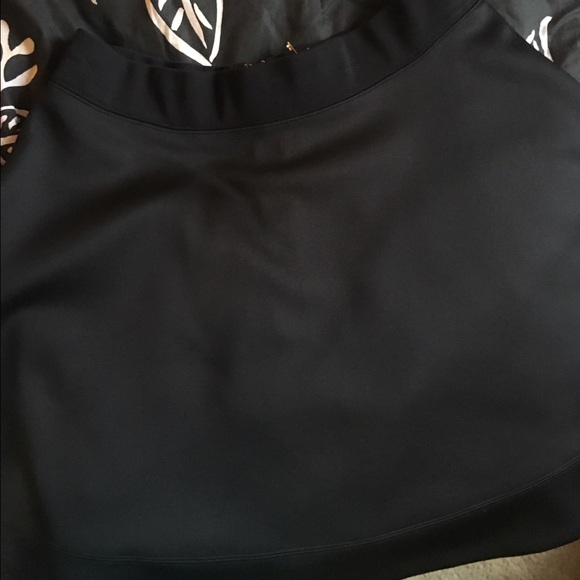 Kate Spade black scuba miniskirt