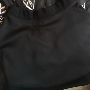 Kate Spade black scuba miniskirt