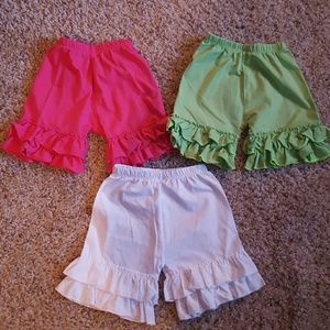 Set of 3 Ruffle Shorts