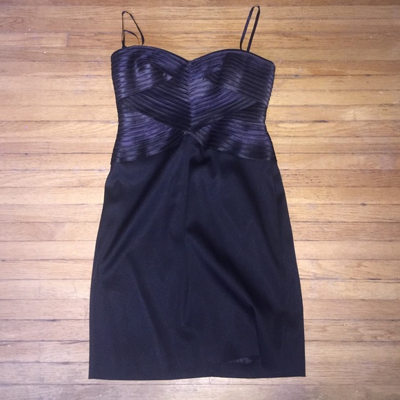 BCBG strapless dark navy dress
