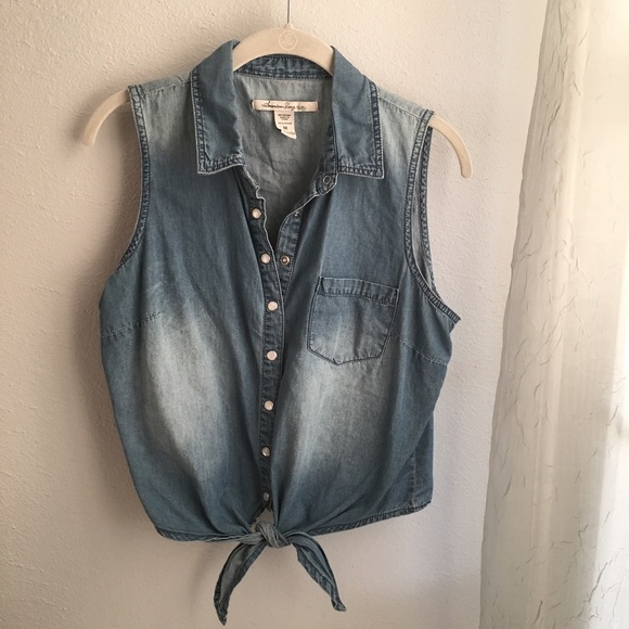 American Rag Tops - American Rag knot tie top