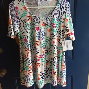LuLaRoe Floral Perfect Tee