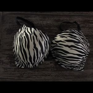 NEW Victoria's Secret zebra print bra