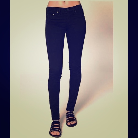Rag and bone black denim legging