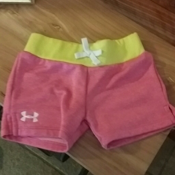 Under Armour pink shorts size 3 toddler 3t