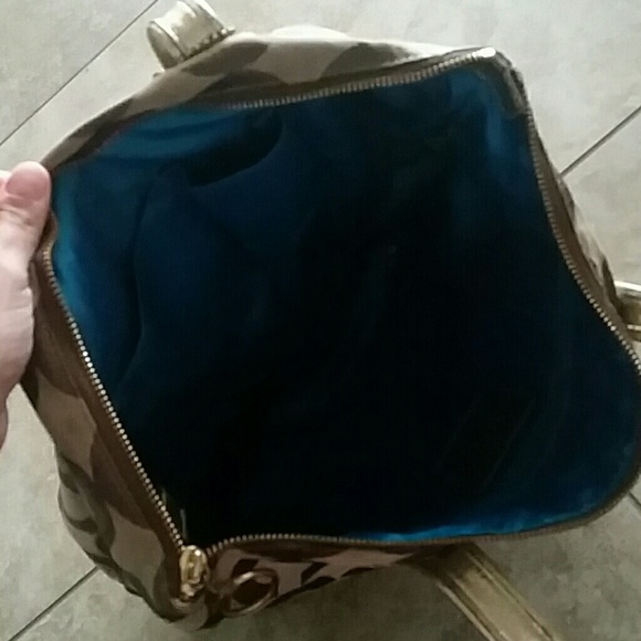 Brown and gold authentic coach tote - Picture 4 of 4