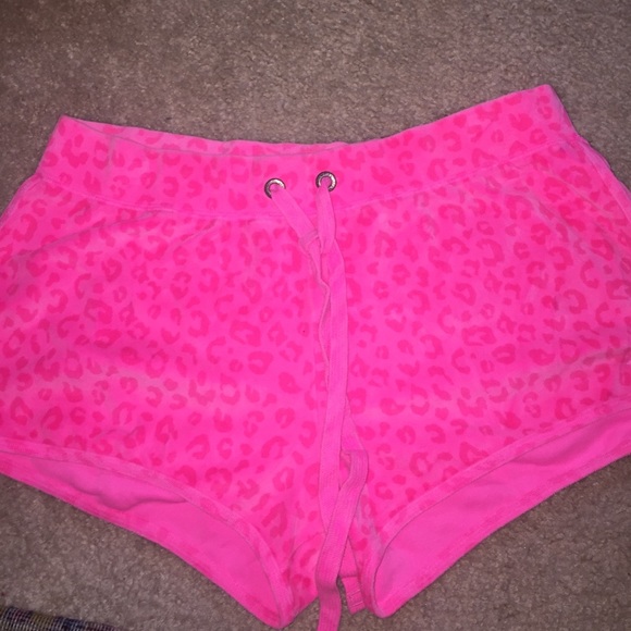 PINK shorts & PINK hoodie