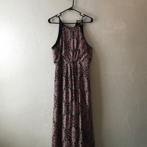 Floor length halter maxi dress