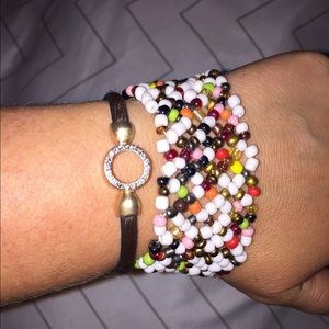 Multi color beaded bracelet