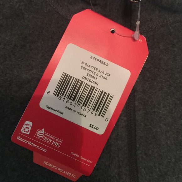 NWT North Face Glacier 1/4 Zip Pullover S - Picture 3 of 3
